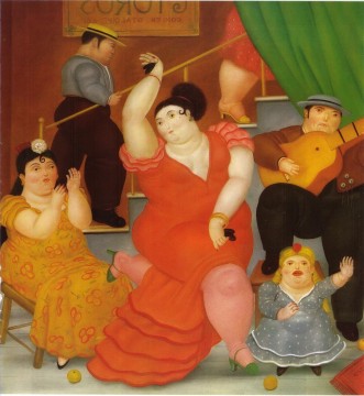 Fernando Botero Painting - FlamencoFernando Botero